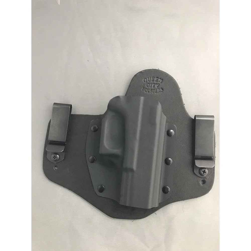 Queen‎ City Holsters Glock 19/23 Leather/Kydex Super Tuck IWB RH Black NEW